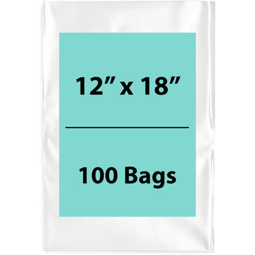 Clear poly bags Flat 12 inch (width) X 18 inch (Height) LDPE